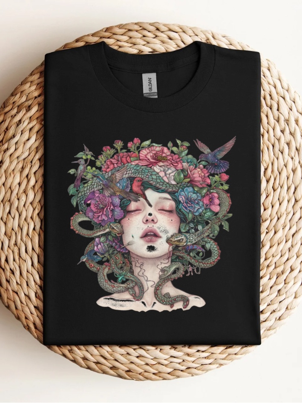 Medusa In Bloom T-Shirt - Picture 1 of 1